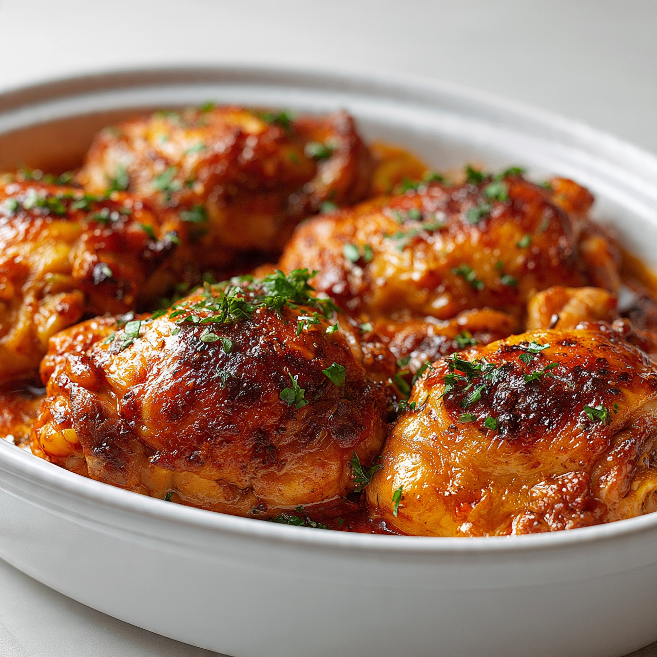 Juicy Boneless Skinless Chicken Thighs in the Oven