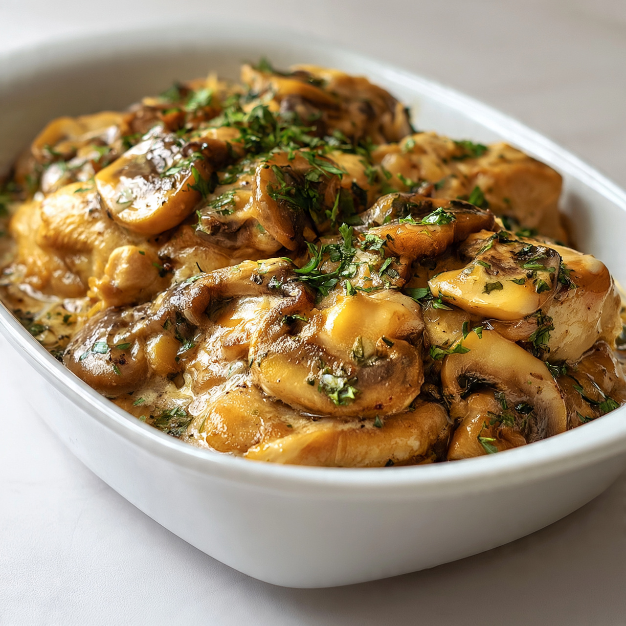 Creamy Chicken and Mushroom Skillet