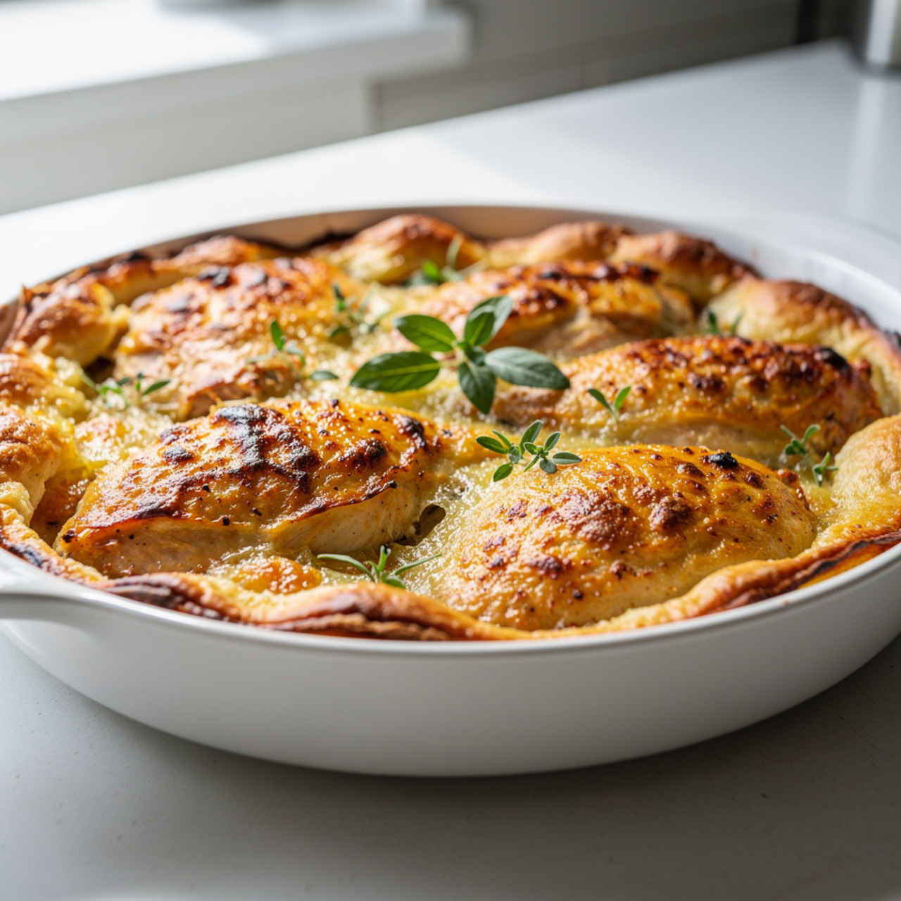 Easy Lemon Chicken Bake (Juicy, Cheesy, and Mediterranean-Inspired)