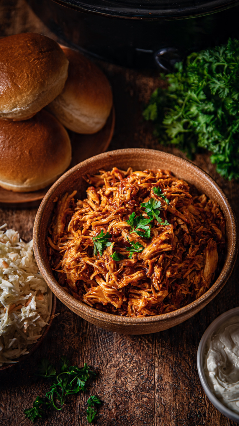 Crockpot Pulled BBQ Chicken (Easy & Irresistible)