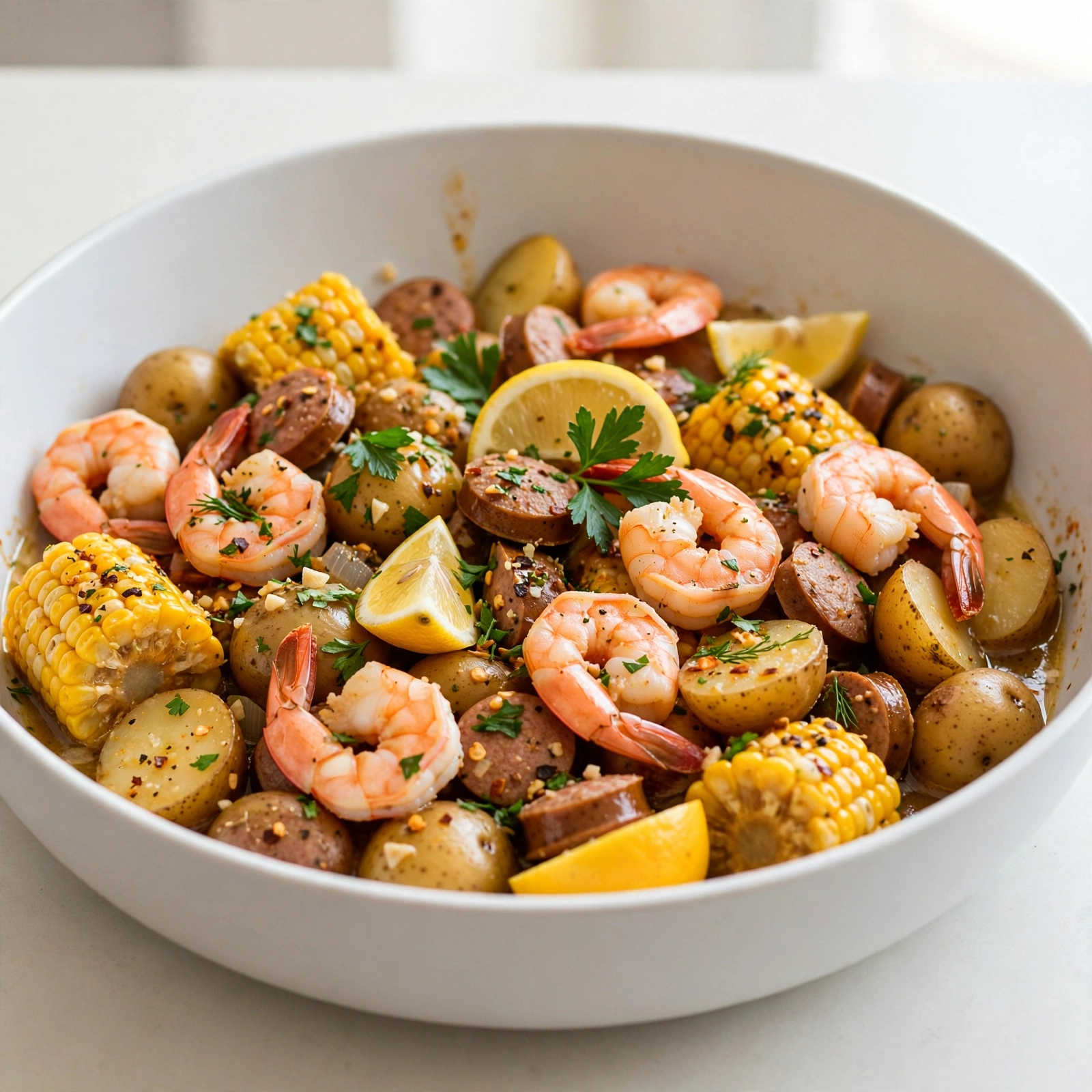 Slow Cooker Shrimp Boil