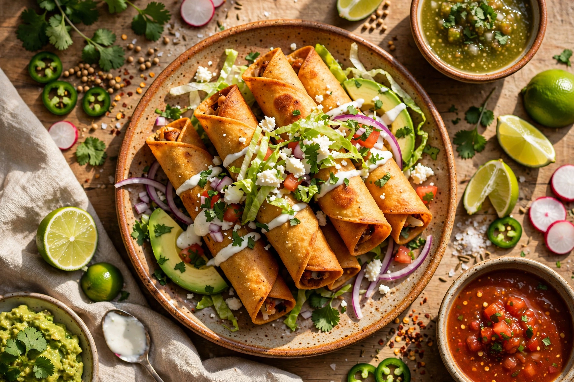 Tacos Dorados (Authentic Mexican Fried Ground Beef Tacos)